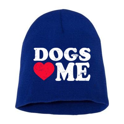 Dogs Love Me Short Acrylic Beanie