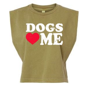 Dogs Love Me Garment-Dyed Women's Muscle Tee