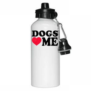 Dogs Love Me Aluminum Water Bottle