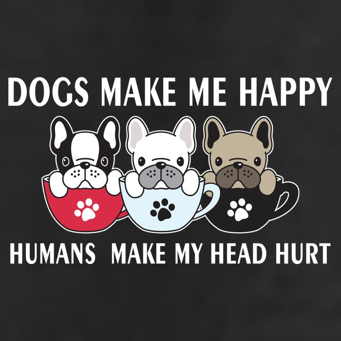 Dogs Make Me Happy Humans Make My Head Hurt Adult Drive Performance Visor