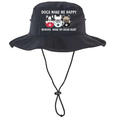 Dogs Make Me Happy Humans Make My Head Hurt Bucket Hat