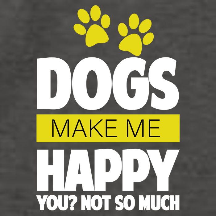 Dogs Make Me Happy You Not So Much Vector Backpack