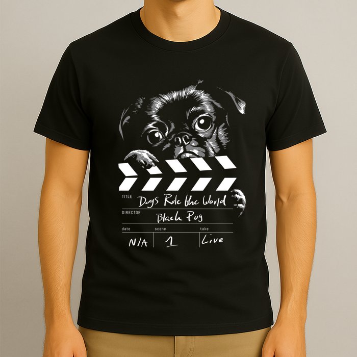 Dogs Rule The World Cute Director  T-Shirt