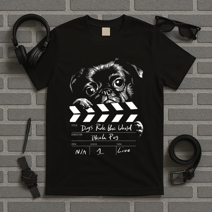 Dogs Rule The World Cute Director  T-Shirt