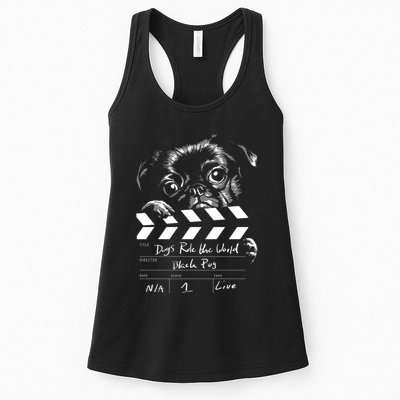 Dogs Rule The World Cute Director  Womens Tank Top