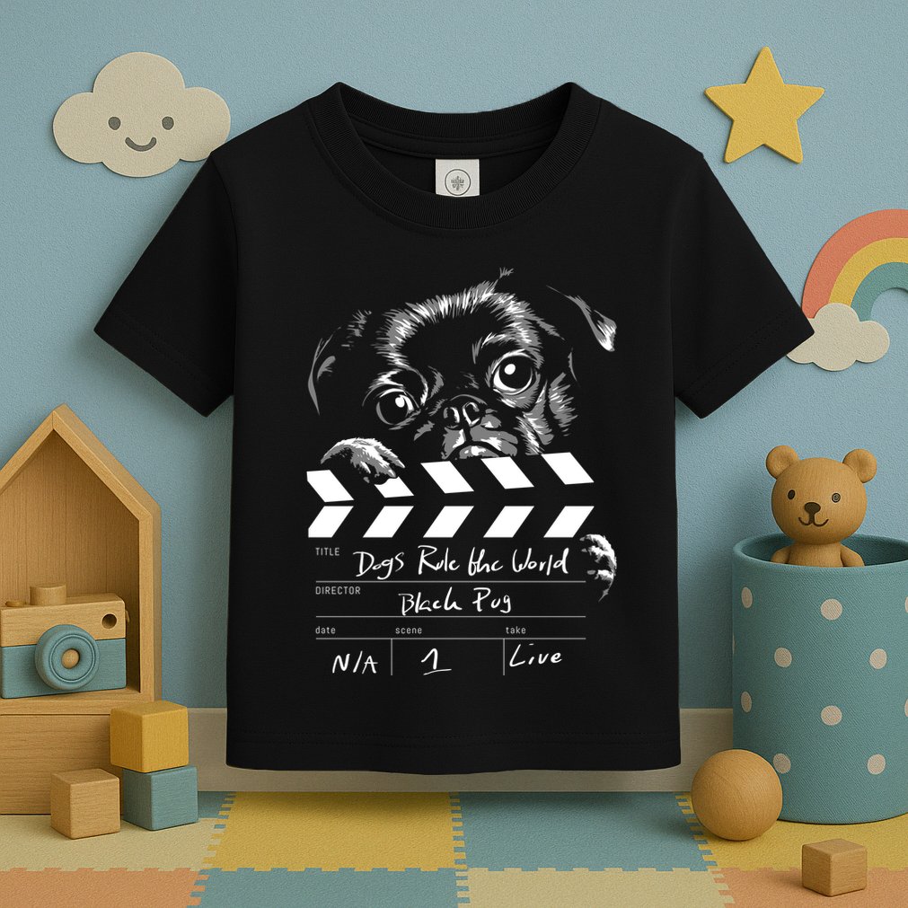 Dogs Rule The World Cute Director  Toddler T-Shirt