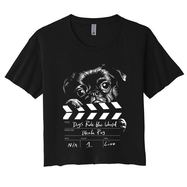 Dogs Rule The World Cute Director  Crop Top
