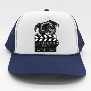 Dogs Rule The World Cute Director  Trucker Hat