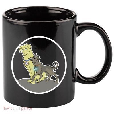 Dogs Steve N Tony 11oz C Handle Ceramic Mug