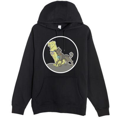 Dogs Steve N Tony Premium Pullover Hoodie