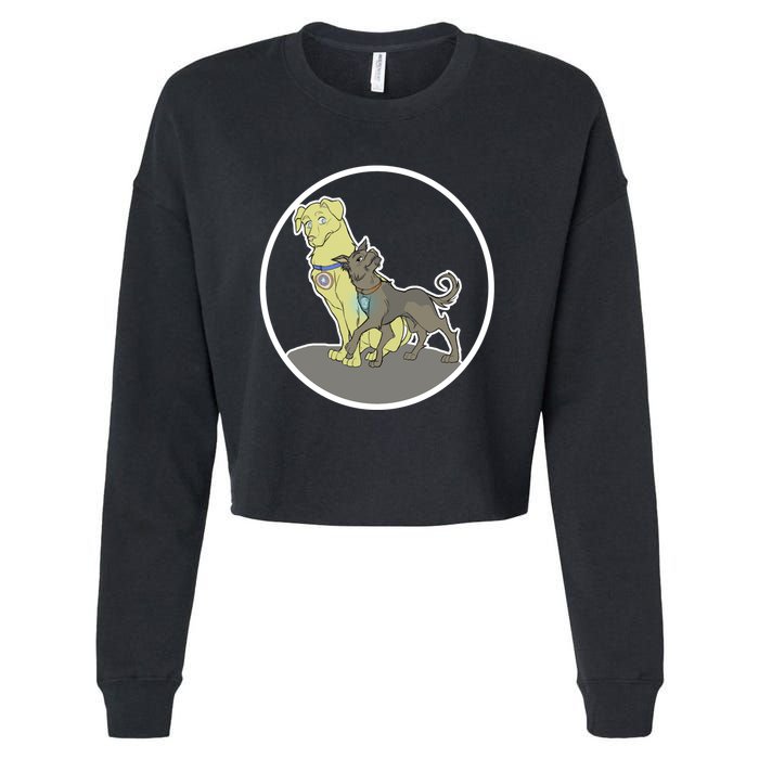 Dogs Steve N Tony Cropped Pullover Crew