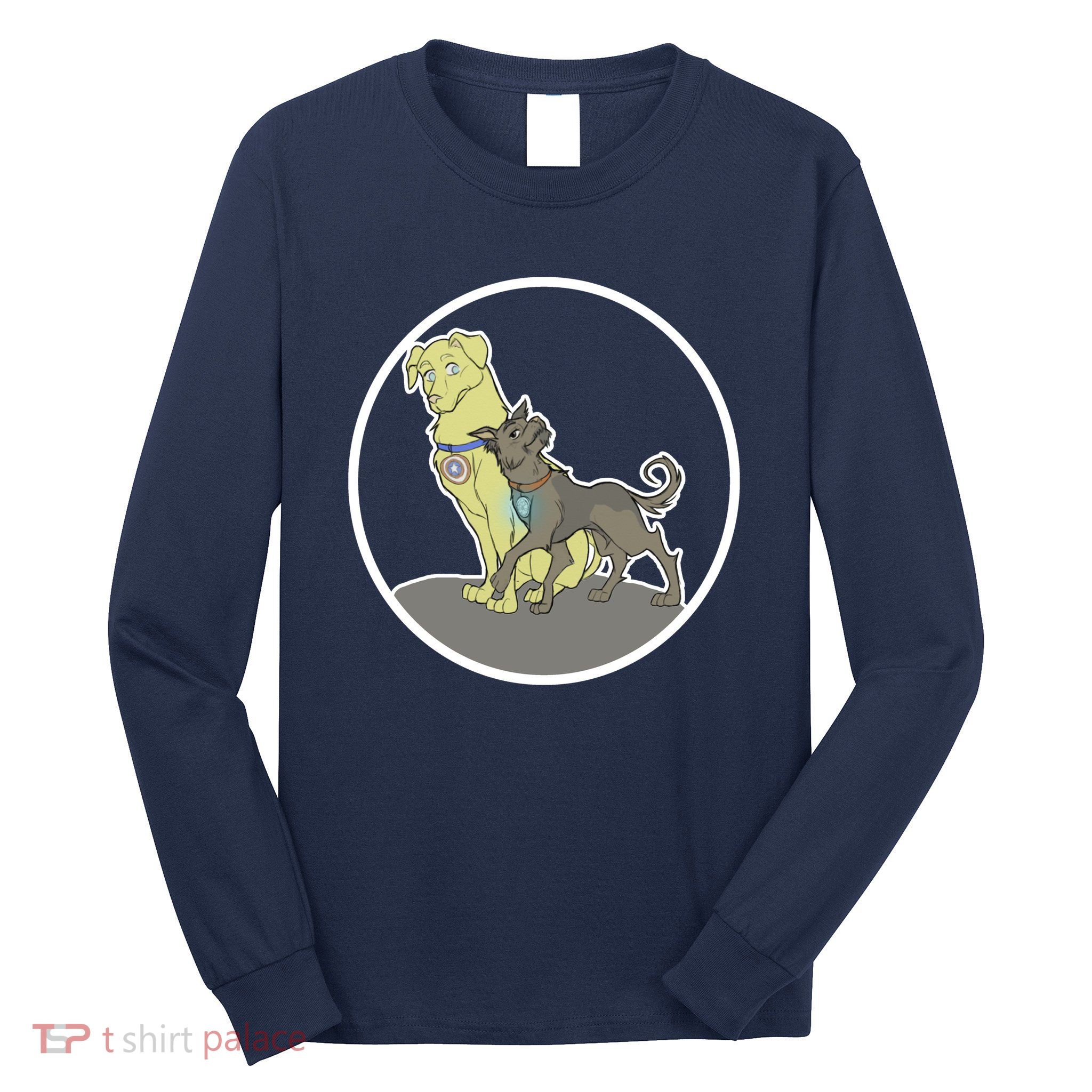 Dogs Steve N Tony Long Sleeve Shirt