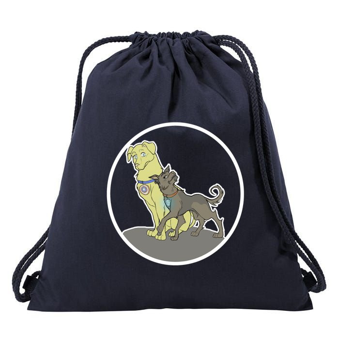 Dogs Steve N Tony Drawstring Bag