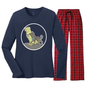 Dogs Steve N Tony Women's Long Sleeve Flannel Pajama Set 