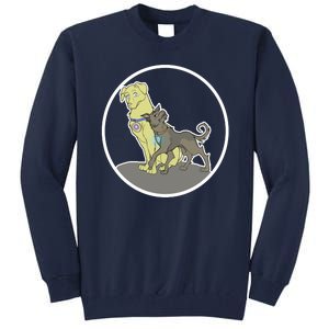 Dogs Steve N Tony Tall Sweatshirt