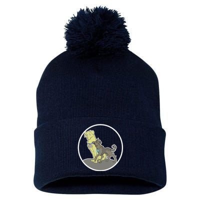 Dogs Steve N Tony Pom Pom 12in Knit Beanie