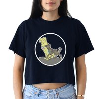 Dogs Steve N Tony Women's Crop Top Tee
