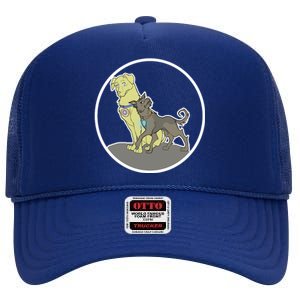 Dogs Steve N Tony High Crown Mesh Back Trucker Hat