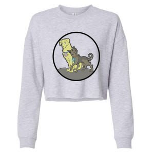 Dogs Steve N Tony Cropped Pullover Crew