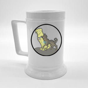 Dogs Steve N Tony Beer Stein