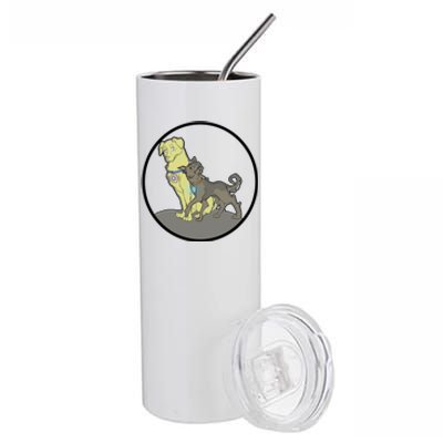 Dogs Steve N Tony Stainless Steel Tumbler