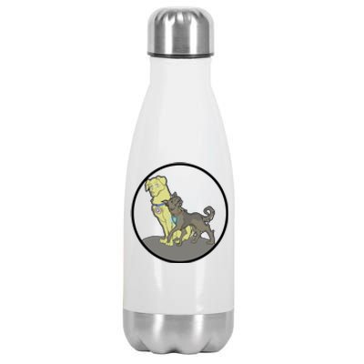 Dogs Steve N Tony Stainless Steel Insulated Water Bottle