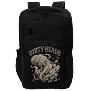 Dirty Octopus Heads With Skateboard Music Lover Impact Tech Backpack