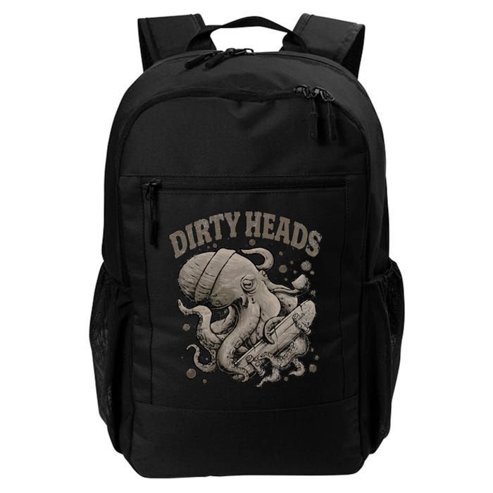 Dirty Octopus Heads With Skateboard Music Lover Daily Commute Backpack