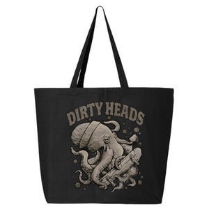 Dirty Octopus Heads With Skateboard Music Lover 25L Jumbo Tote