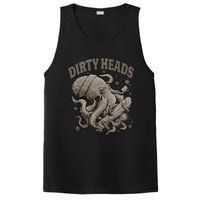 Dirty Octopus Heads With Skateboard Music Lover PosiCharge Competitor Tank