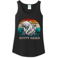 Dirty Octopus Heads With Skateboard Music Lover Vintage Ladies Essential Tank