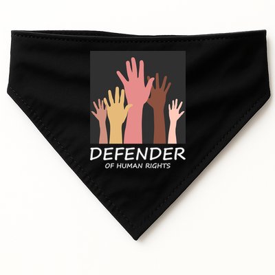 Defender Of Human Rights USA-Made Doggie Bandana