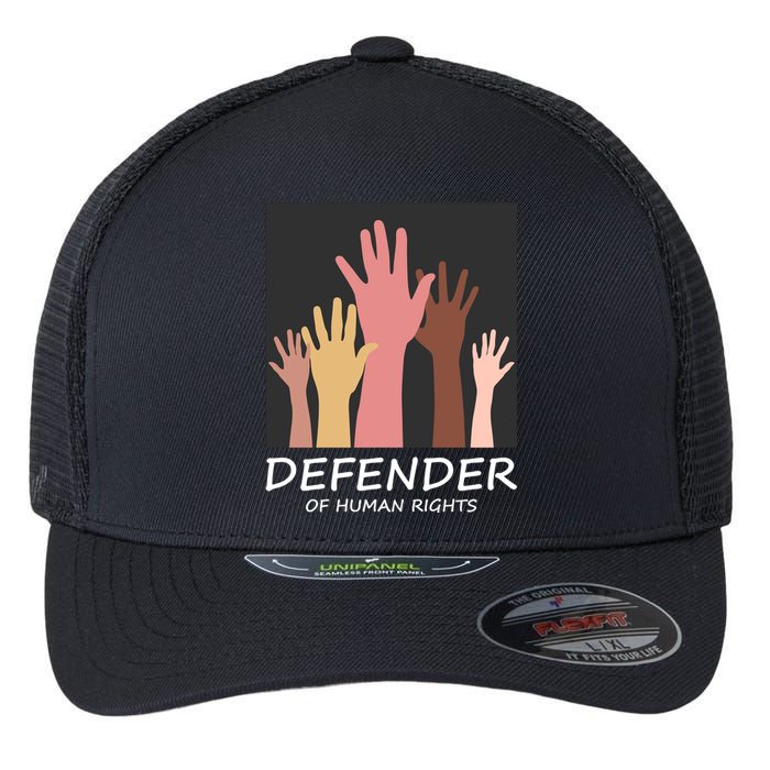 Defender Of Human Rights Flexfit Unipanel Trucker Cap