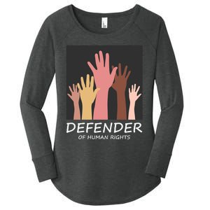 Defender Of Human Rights Women's Perfect Tri Tunic Long Sleeve Shirt