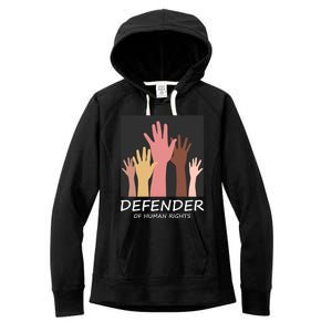 Defender Of Human Rights Women's Fleece Hoodie