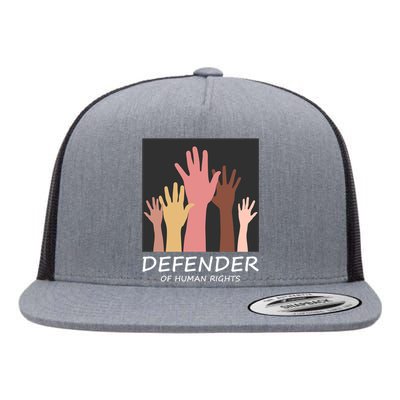 Defender Of Human Rights Flat Bill Trucker Hat