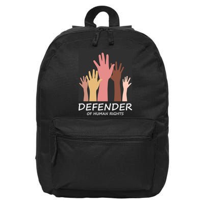 Defender Of Human Rights 16 in Basic Backpack