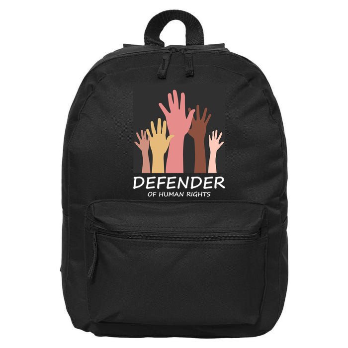 Defender Of Human Rights 16 in Basic Backpack
