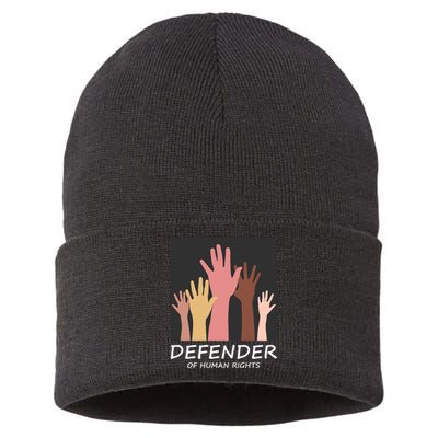 Defender Of Human Rights Sustainable Knit Beanie