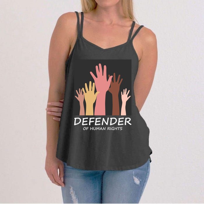 Defender Of Human Rights Women's Strappy Tank