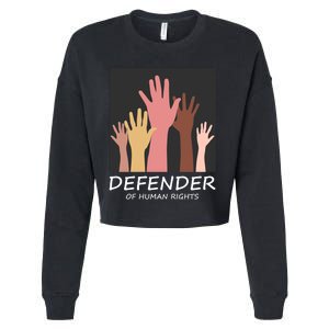 Defender Of Human Rights Cropped Pullover Crew