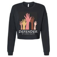 Defender Of Human Rights Cropped Pullover Crew