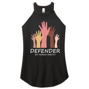 Defender Of Human Rights Women's Perfect Tri Rocker Tank