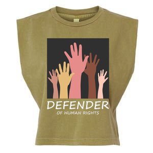 Defender Of Human Rights Garment-Dyed Women's Muscle Tee