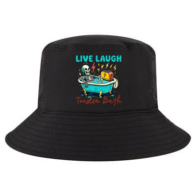 Dread Optimism Humor Live Laugh Toaster Bath Skeleton Cool Comfort Performance Bucket Hat