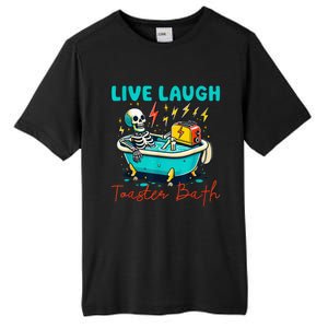 Dread Optimism Humor Live Laugh Toaster Bath Skeleton Tall Fusion ChromaSoft Performance T-Shirt