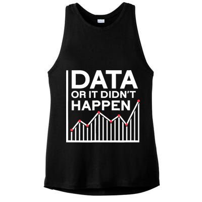 Data Or It DidnT Happen Data Analyst Data Analysis Ladies PosiCharge Tri-Blend Wicking Tank