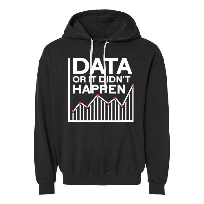 Data Or It DidnT Happen Data Analyst Data Analysis Garment-Dyed Fleece Hoodie