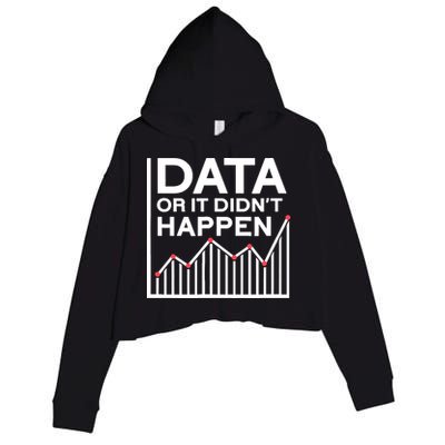 Data Or It DidnT Happen Data Analyst Data Analysis Crop Fleece Hoodie