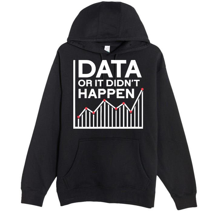 Data Or It DidnT Happen Data Analyst Data Analysis Premium Pullover Hoodie
